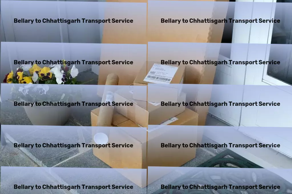 Bellary to Chhattisgarh Luggage Courier Trucking Services