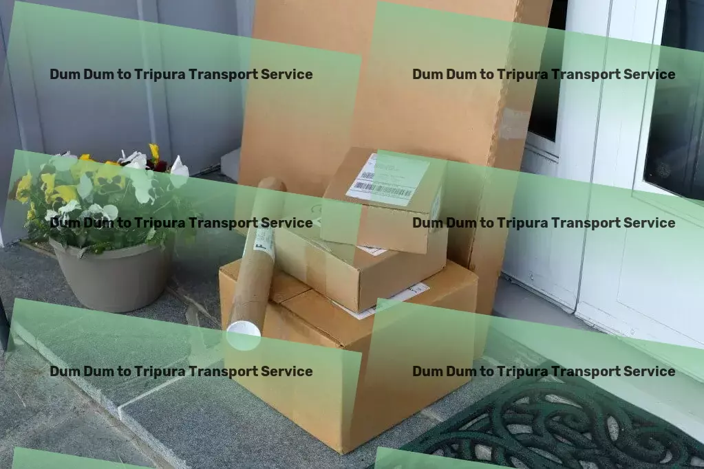 Dum Dum to Tripura Luggage Courier Specialized goods moving